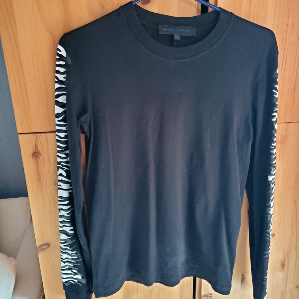 Proenza Schouler Women's Black Long Sleeve Tee size Small